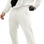 Men 2 Piece Corduroy Hoodie and Pants Outfits Long Sleeve Causal Autumn Winter Hoodie Tracksuit Sweatsuit Set