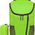 Hiking Backpack, 20L Packable Daypack for Men Women, Nylon with Adjustable Straps, Lightweight Waterproof Outdoor Camping Travel, Green