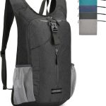 20L Hiking Backpack Lightweight Packable Hiking Daypack for Women Men, Foldable Small Backpacks for Travel Camping Outdoor (Black)