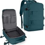 Travel Backpack For Women Men,Carry On Backpack,Hiking Backpack Waterproof Outdoor Sports Rucksack Casual Daypack Travel Essentials(Peacock Blue)